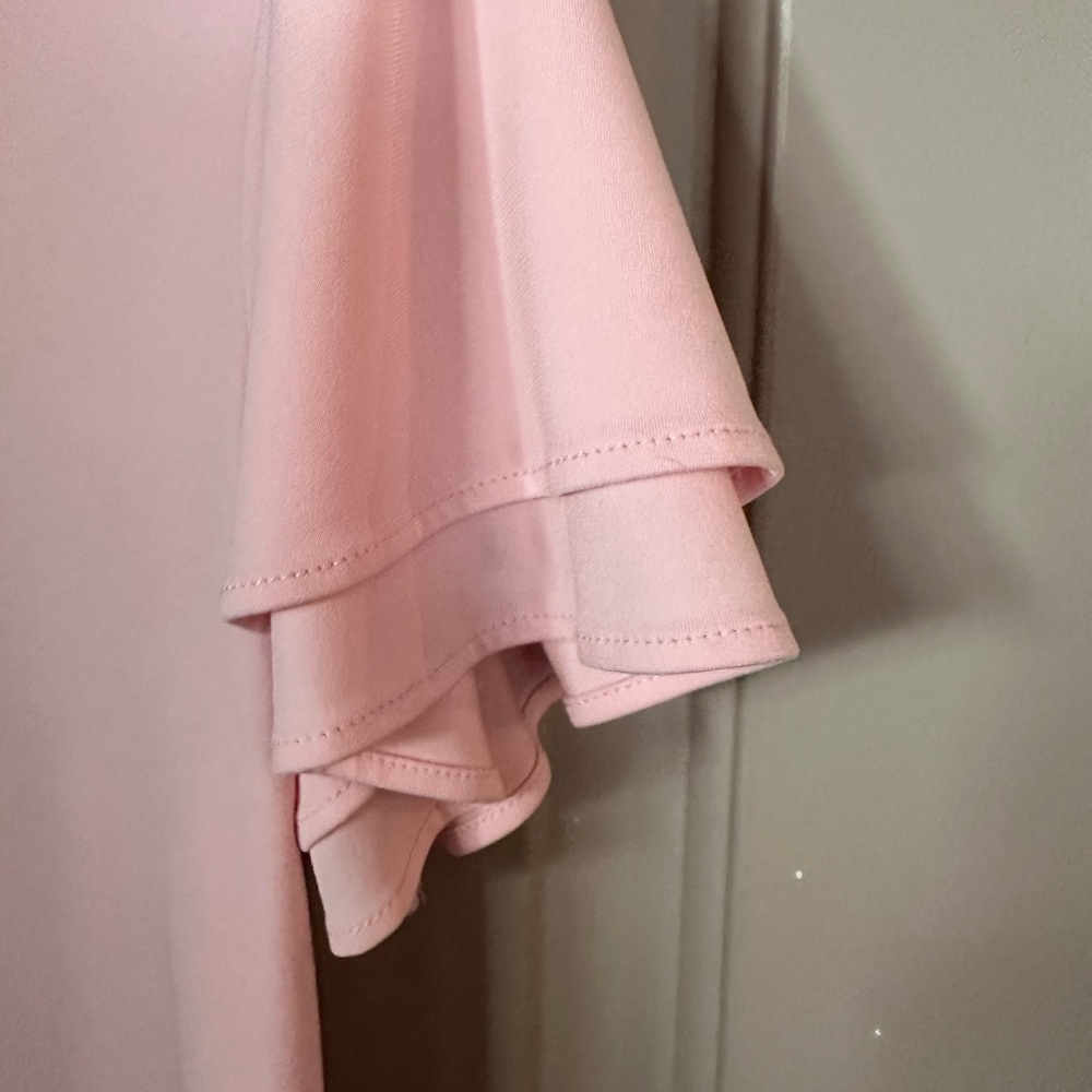 Calvin Klein Light Pink V-Neck Blouse - Picture 4 of 5
